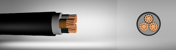 0.6/1 kV PVC insulated, multi-core cables with copper conductor
